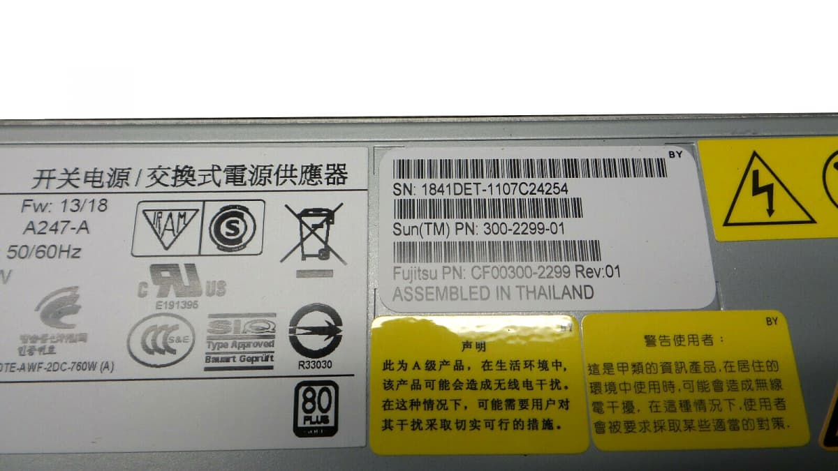 Резервный Блок Питания Sun ECD14020014 760W