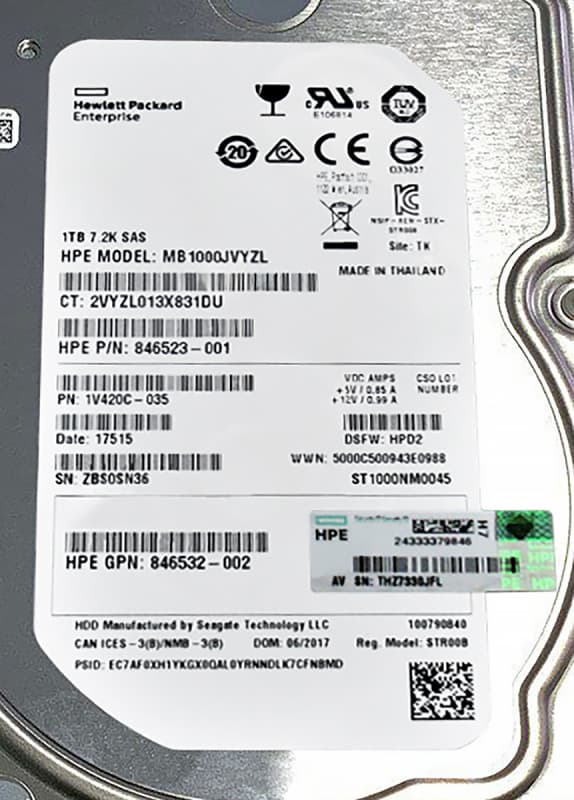 Жесткий диск HP 1V420C-035 1Tb 7200 SAS 3,5" HDD