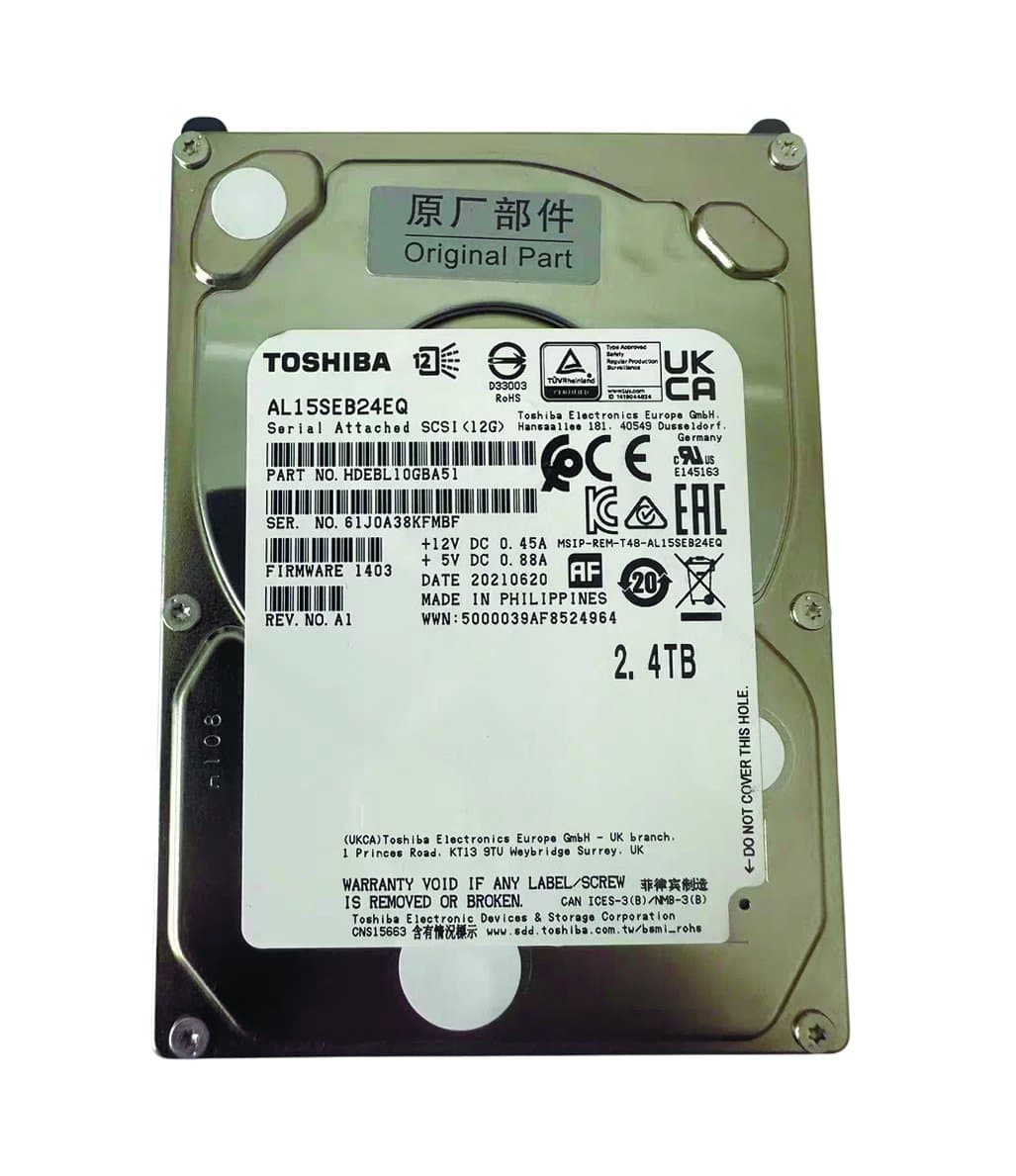 Жесткий диск Toshiba 2,4Tb 10000 SAS 2.5" HDD HDEBL10GBA51