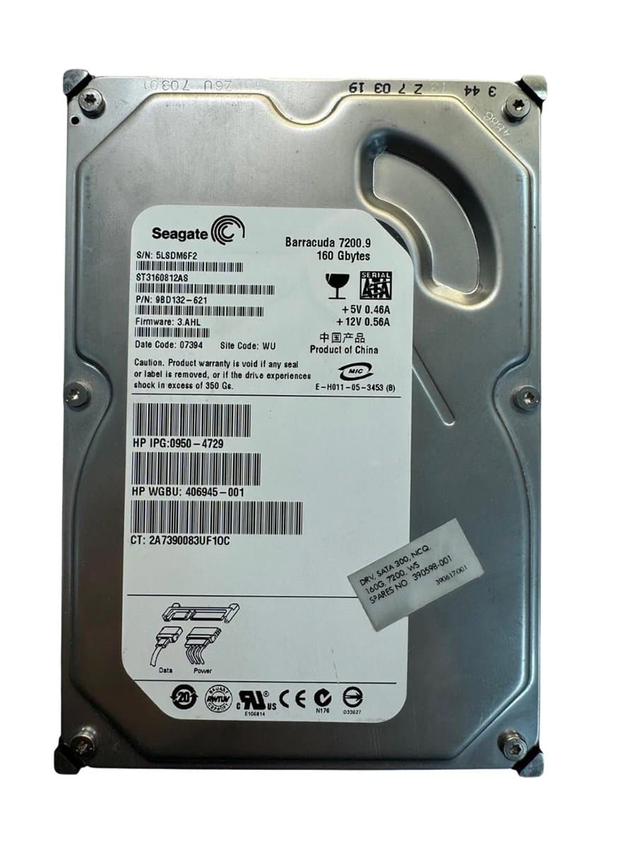 Жесткий диск HP 160Gb 7200 SATAII 3.5" HDD