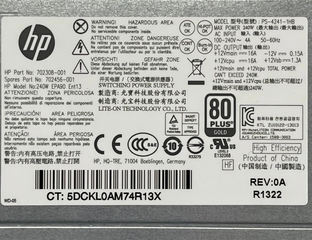 Блок Питания HP PS-4241-1HB 240W
