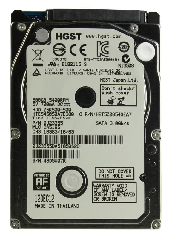 Жесткий диск HGST HTE545050A7E380 500Gb SATAII 2.5" HDD