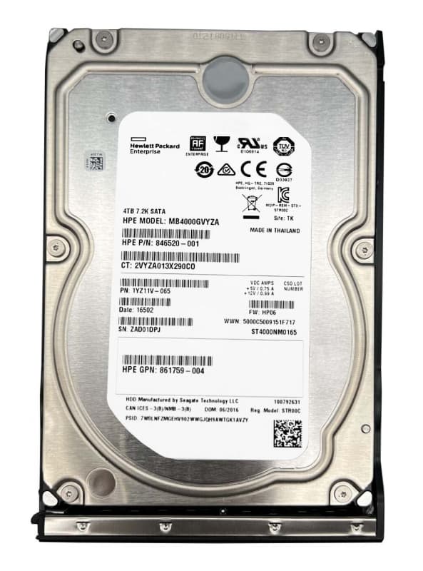 Жесткий диск HP 867265-B21 4Tb 7200 SATAIII 3.5" HDD