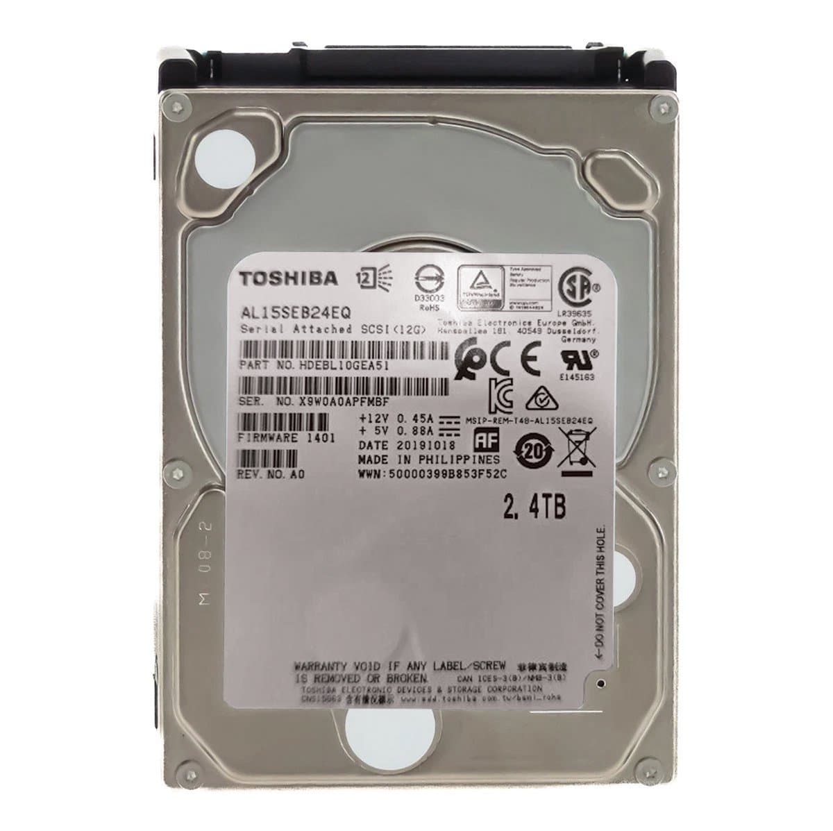 Жесткий диск Toshiba 2,4Tb 10000 SAS 2.5" HDD HDEBL10GEA51
