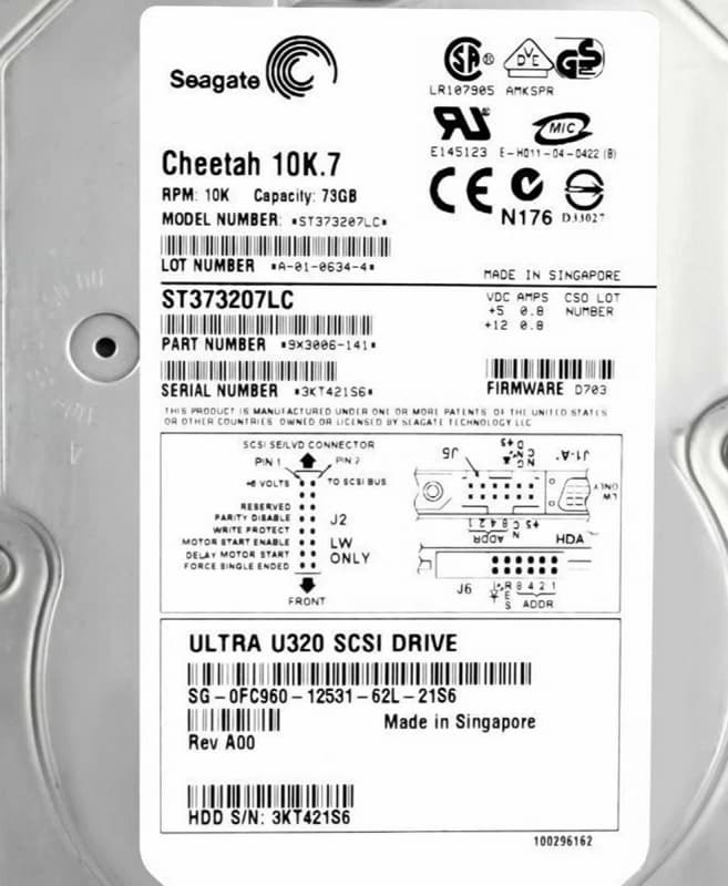 Жесткий диск Dell 9X3006-141 73,4Gb U320SCSI 3.5" HDD