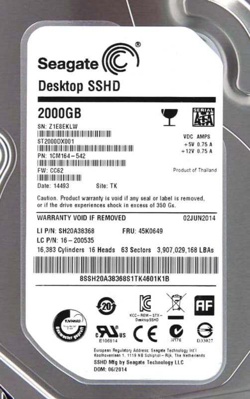 Жесткий диск Seagate ST2000DX001 2Tb  SATAIII 3,5" HDD