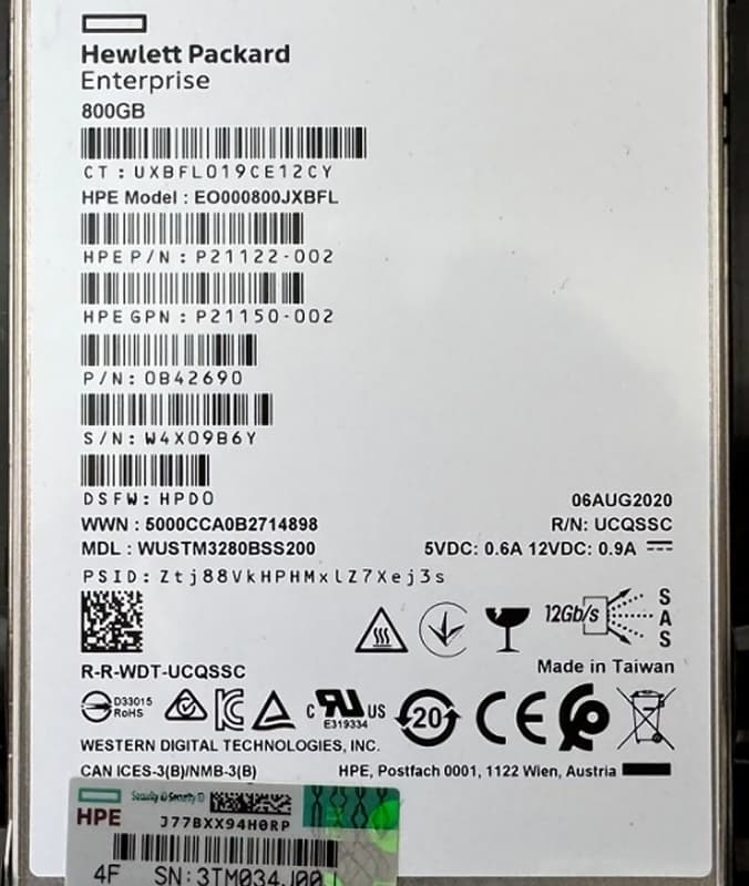Жесткий диск HP P21150-002 800Gb SAS 2.5" SSD