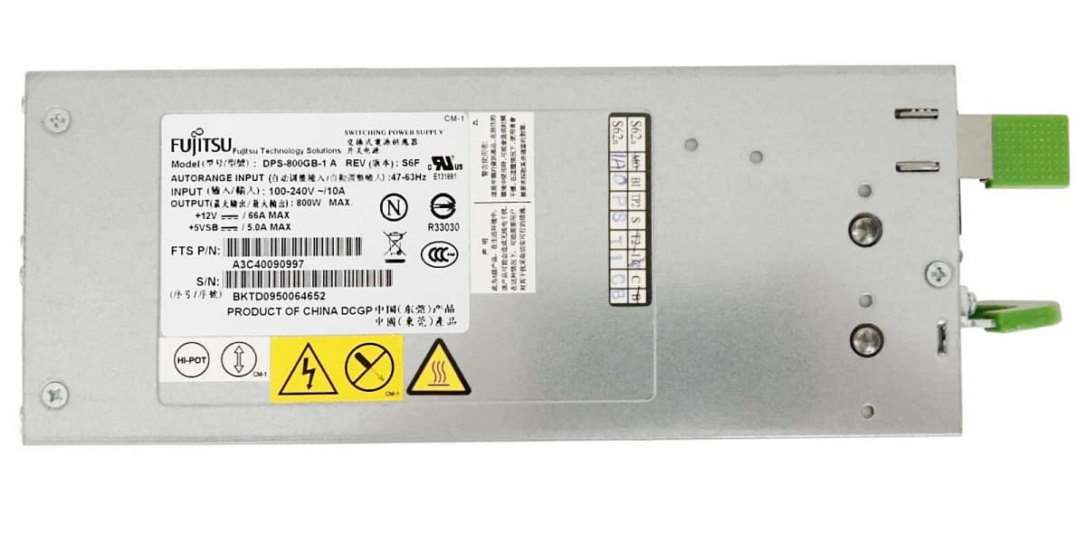 Резервный Блок Питания Fujitsu A3C40090997 800W