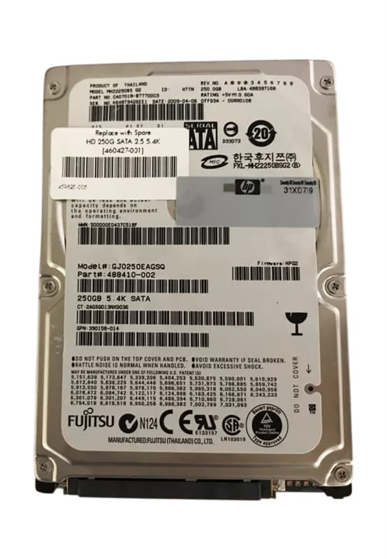 Жесткий диск HP 460357-B21 250Gb 5400 SATAII 2,5" HDD