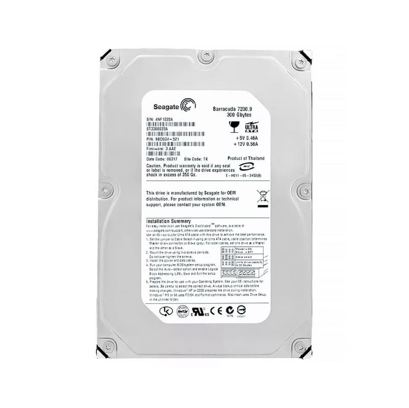 Жесткий диск Seagate 9BD034 300Gb 7200 IDE 3.5" HDD