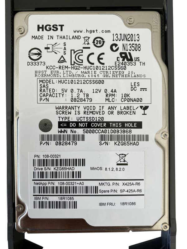 Жесткий диск Network Appliance 0B28479 1200Gb  SAS 2,5" HDD