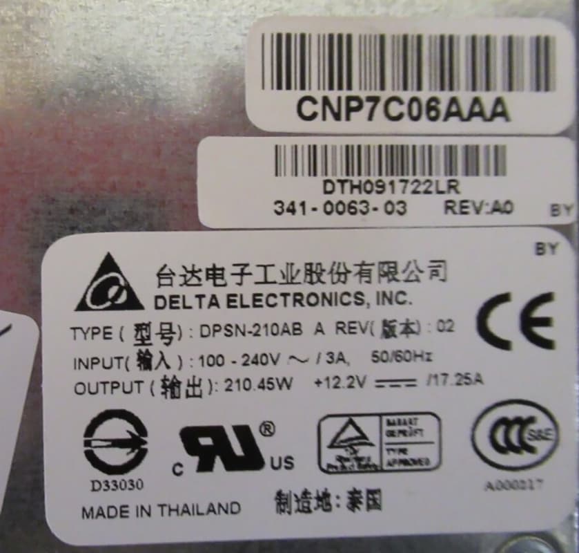 Блок Питания Cisco DPSN-210AB A 210W