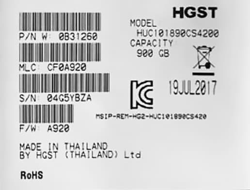 Жесткий диск HGST 0B31260 900Gb 10520 SAS 2,5" HDD