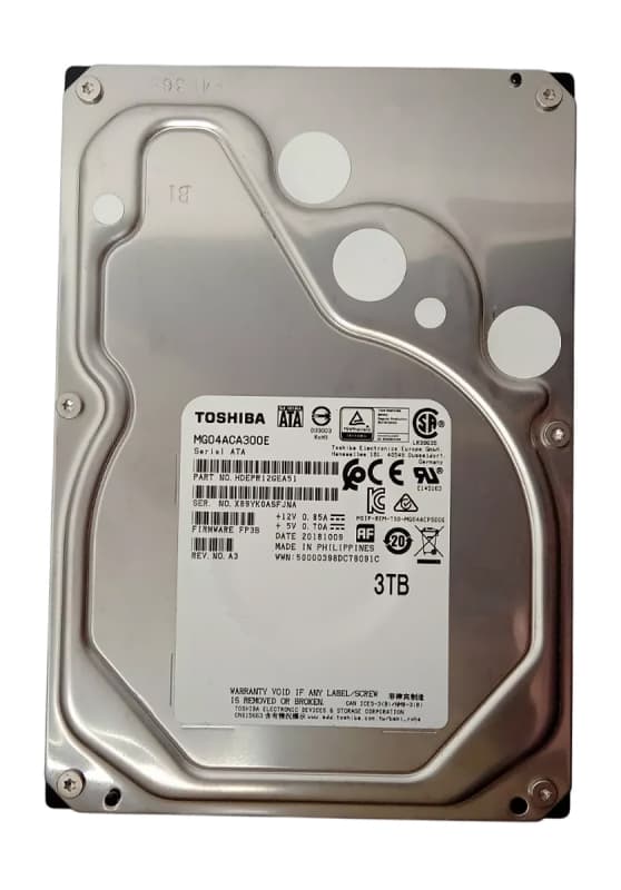 Жесткий диск Toshiba MG04ACA300E 3Tb 7200 SATAIII 3,5" HDD