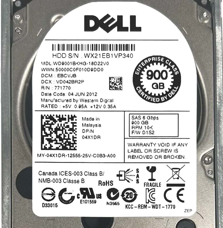 Жесткий диск Dell 342-3406 900Gb SAS 2,5" HDD