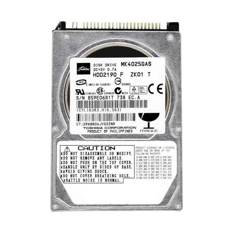 Жесткий диск Toshiba HDD2190 40Gb 4200 IDE 2,5" HDD