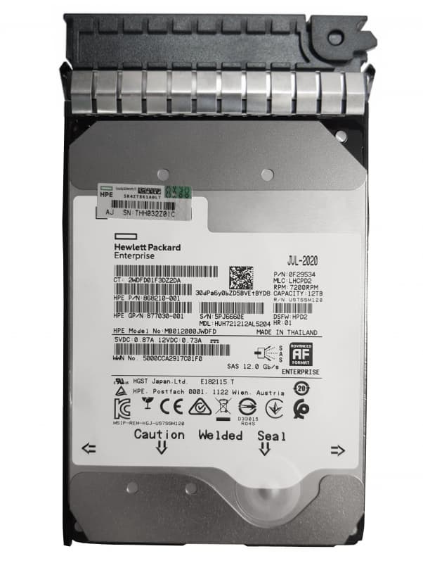 Жесткий Диск HP 868210-001 12Tb 7200 SAS 3,5" HDD