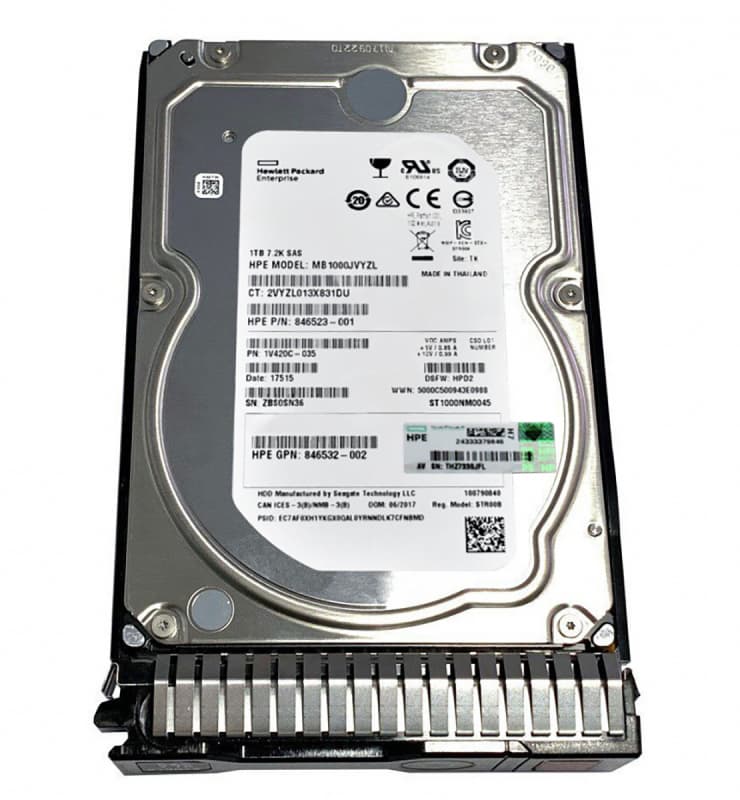 Жесткий диск HP 846524-B21 1Tb 7200 SAS 3,5" HDD