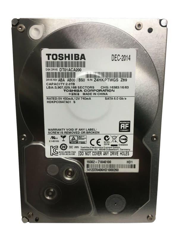 Жесткий диск Toshiba HDKPC09A0A01 2Tb  SATAIII 3,5" HDD