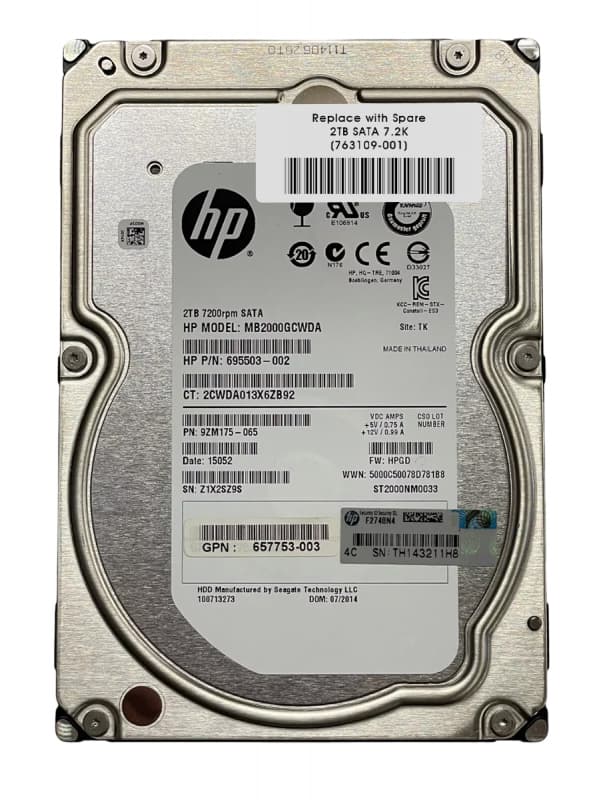 Жесткий диск HP 763109-001 2Tb 7200 SATAIII 3.5" HDD
