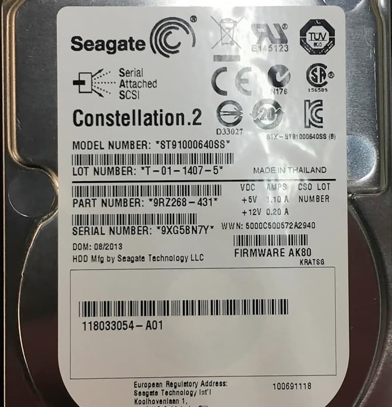 Жесткий диск EMC V4-2S07-010 1Tb  SAS 2,5" HDD