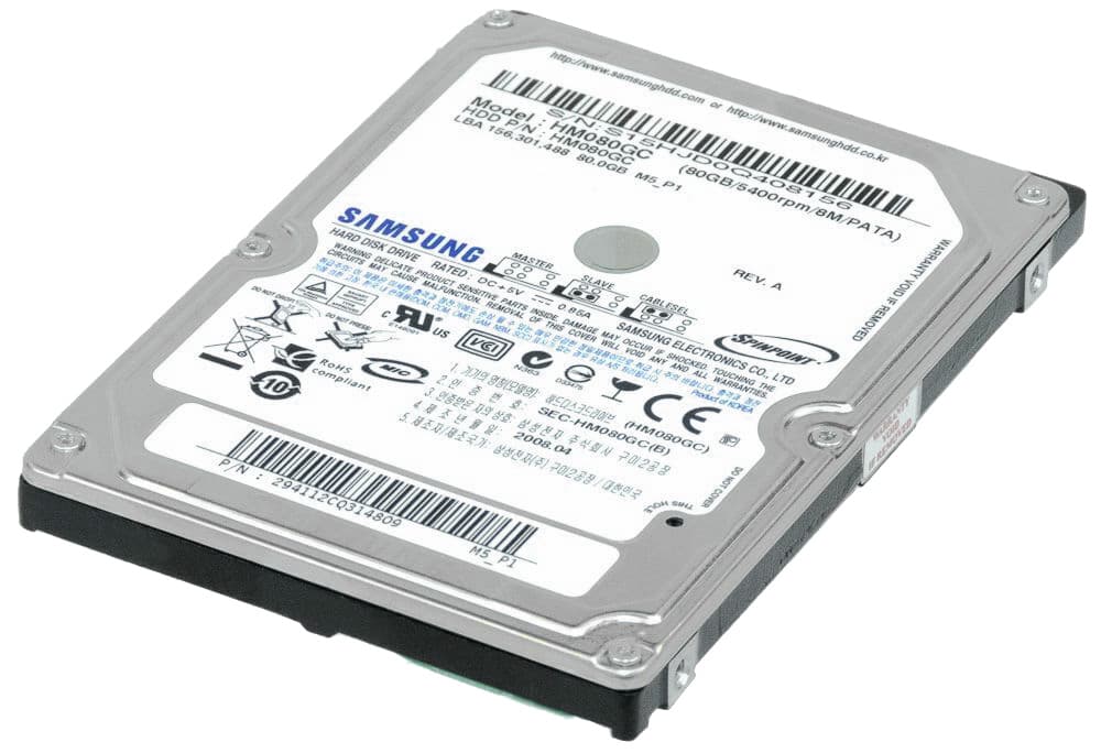 Жесткий диск Samsung HM080GC 80Gb 5400 IDE 2,5" HDD