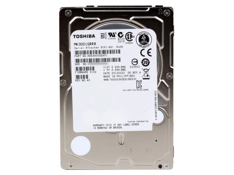 Жесткий диск Toshiba MK3001GRRR 300Gb 15000 SAS 2,5" HDD