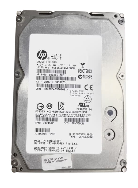 Жесткий диск HP 623389-001 300Gb  SAS 3,5" HDD