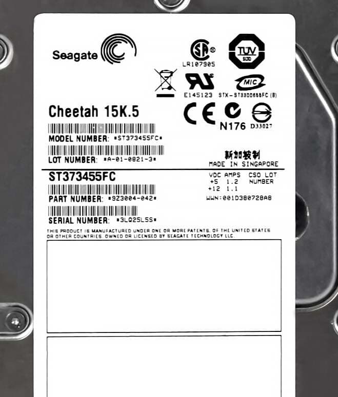 Жесткий диск Seagate ST373455FC 73,4Gb  Fibre Channel  3,5" HDD