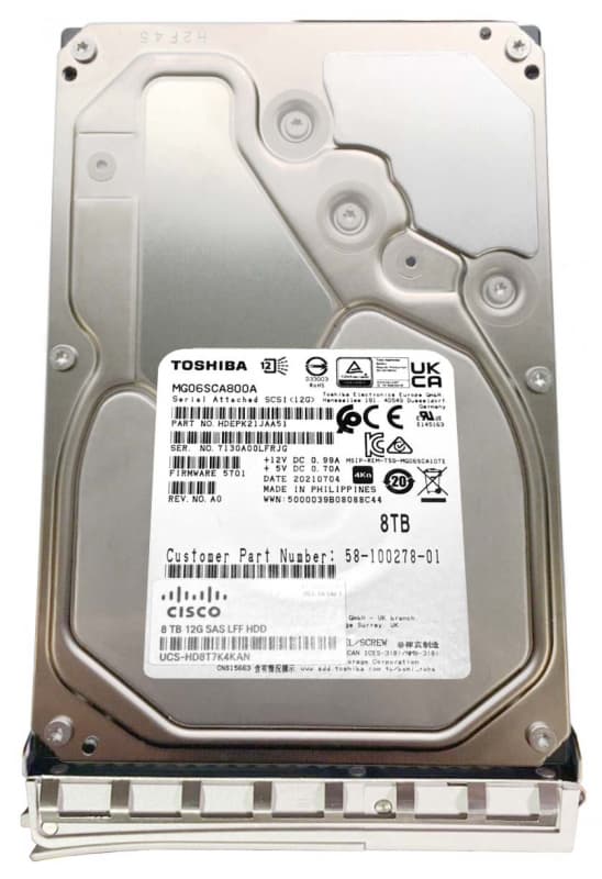 Жесткий диск Cisco 58-100278-01 8Tb 7200 SAS 3,5" HDD
