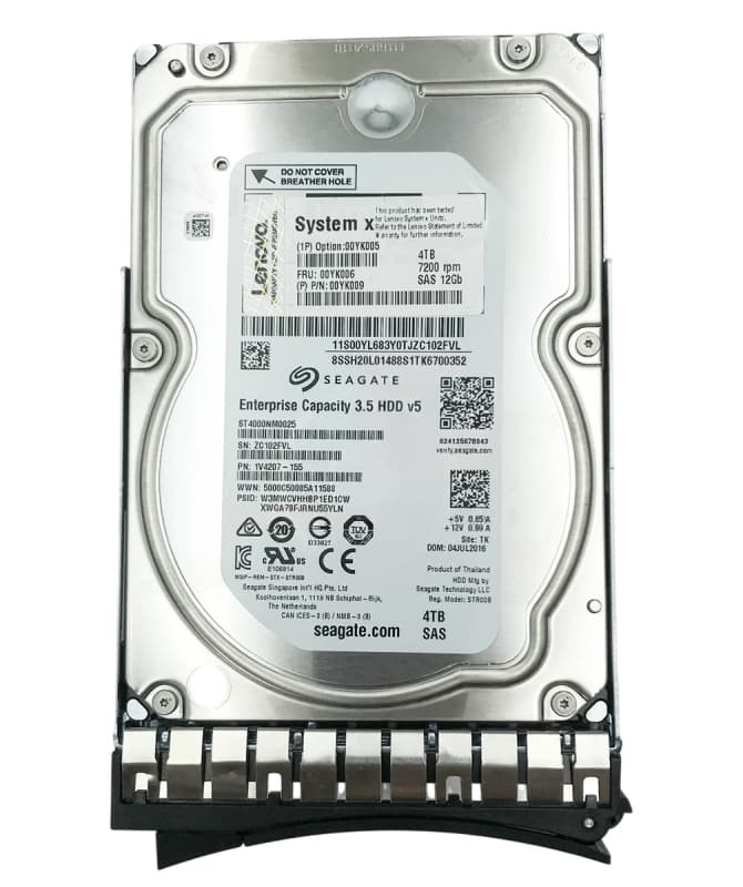 Жесткий диск Lenovo 00YK009 4Tb SAS 3,5" HDD