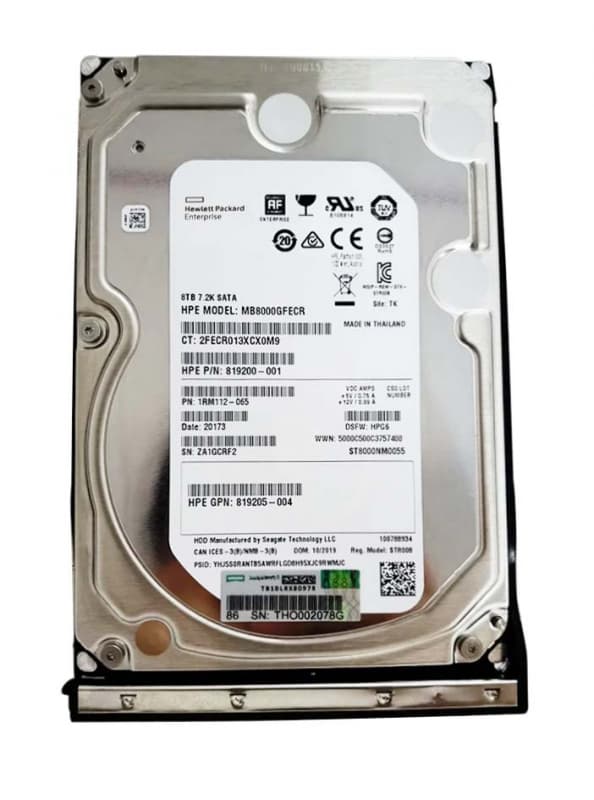 Жесткий диск HP 861610-001 8Tb 7200 SATAIII 3.5" HDD