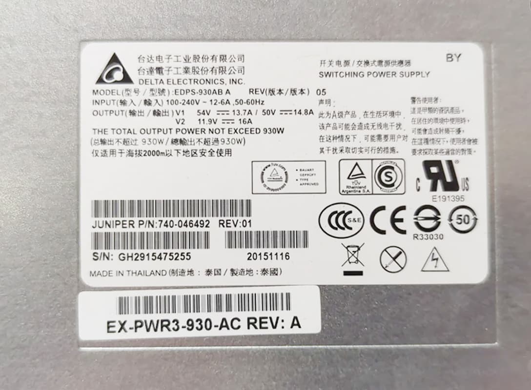 Блок Питания Delta EDPS-930AB A 930W