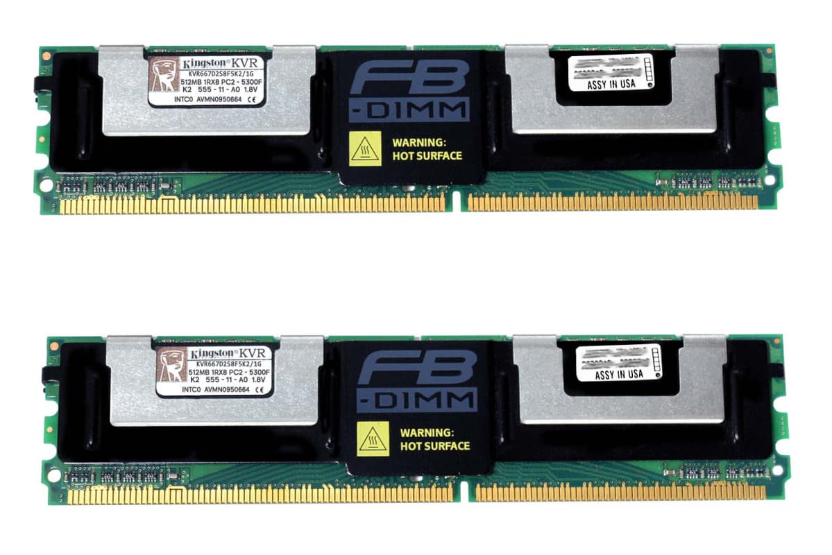 Оперативная память Kingston KVR667D2S8F5K2/1G DDRII 1GB