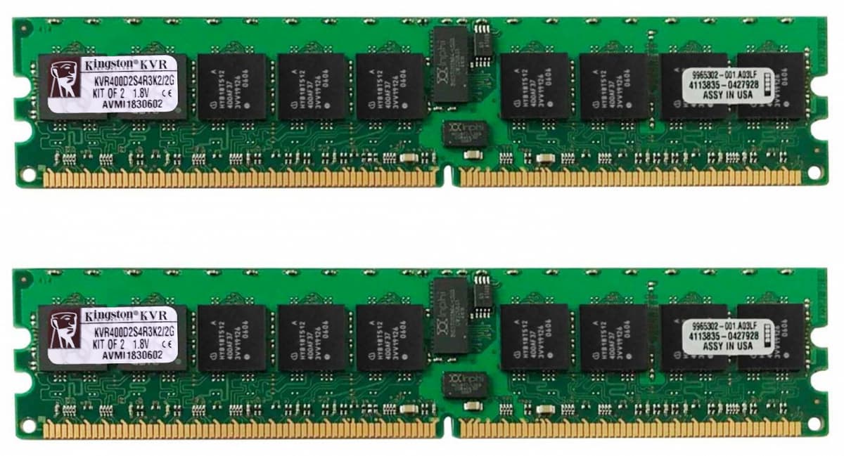 Оперативная память Kingston KVR400D2S4R3K2/2G DDRII 2Gb