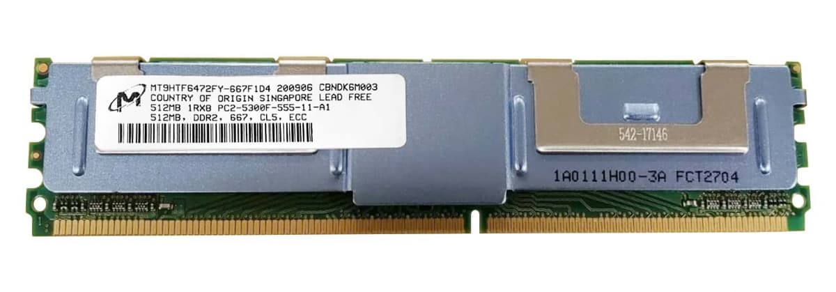 Оперативная память Micron MT9HTF6472FY-667F1D4 DDRII 512Mb