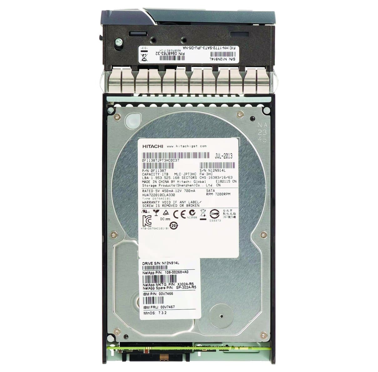 Жесткий диск NetApp 1Tb 7200 SATAII 3.5" HDD 00V7466