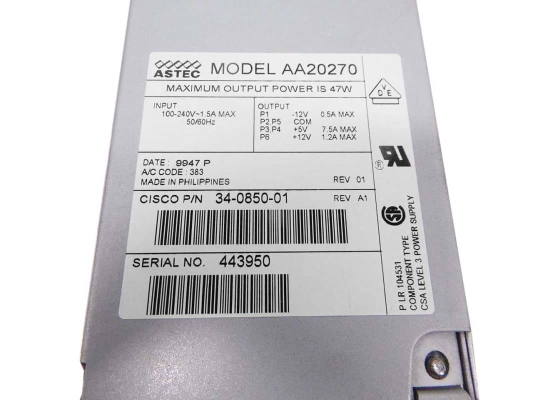 Блок Питания Cisco AA20270 47W
