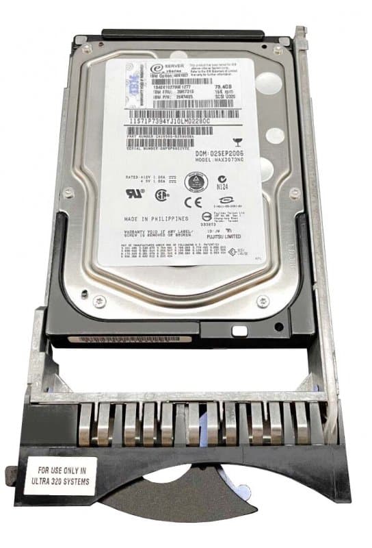 Жесткий диск  IBM 73,4Gb 15000 U320SCSI 3.5" HDD 40K1027
