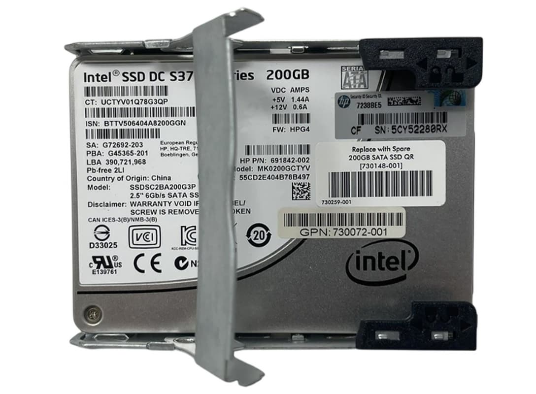 Жесткий диск HP 730072-001 200Gb SATAII 2.5" SSD