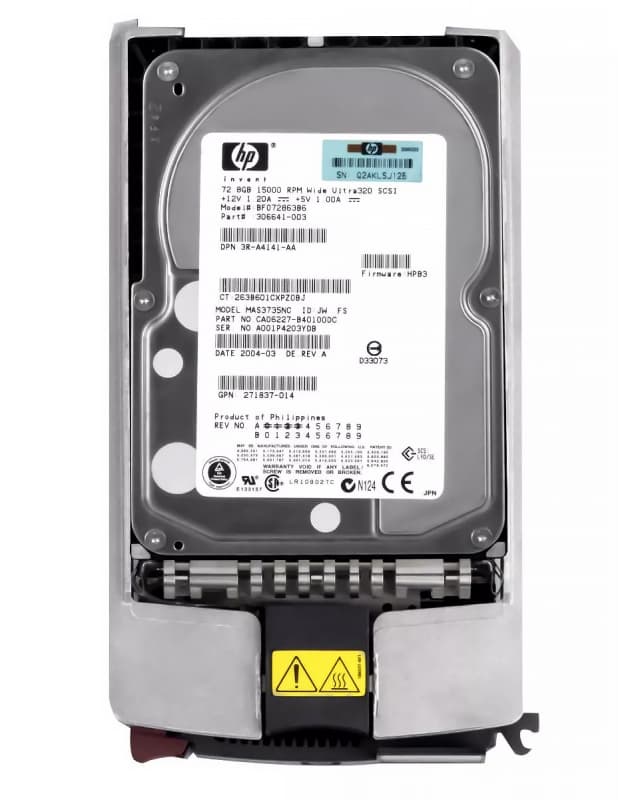 Жесткий диск HP BF072863B6 72,8Gb  U320SCSI 3.5" HDD