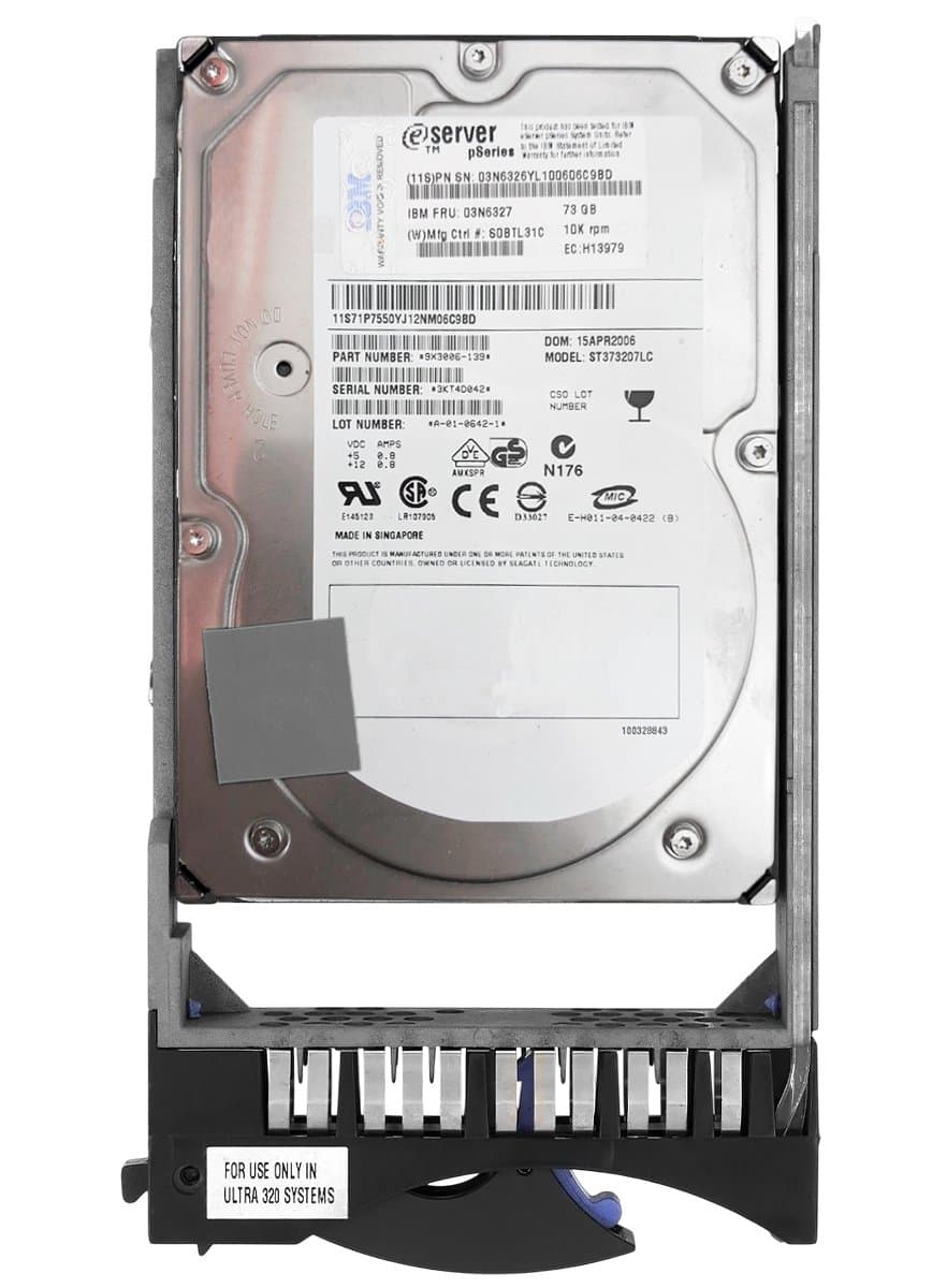 Жесткий диск  IBM 73,4Gb 10000 U320SCSI 3.5" HDD 9X3006-139