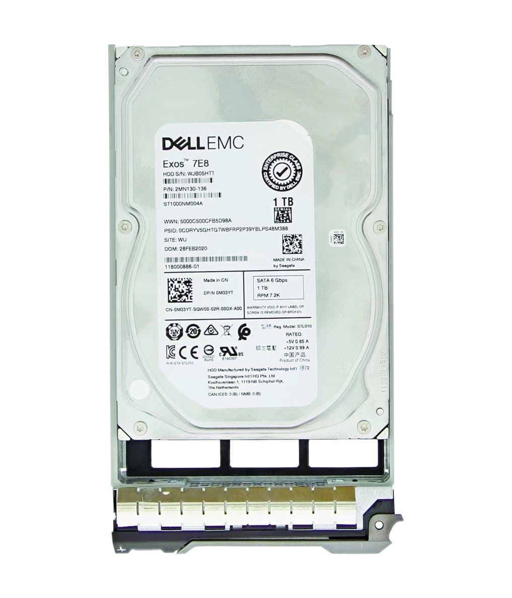 Жесткий диск Dell 1Tb 7200 SATAIII 3.5" HDD 0M33YT