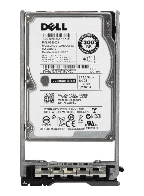 Жесткий диск Dell 0B26023 300Gb 10000 SAS 2,5" HDD