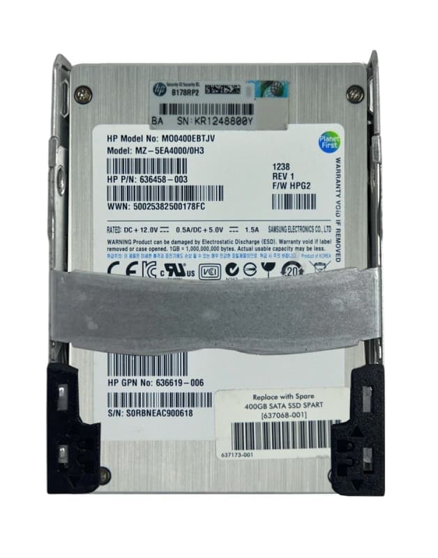 Жесткий диск HP 636625-B21 400Gb SATAII 2.5" SSD