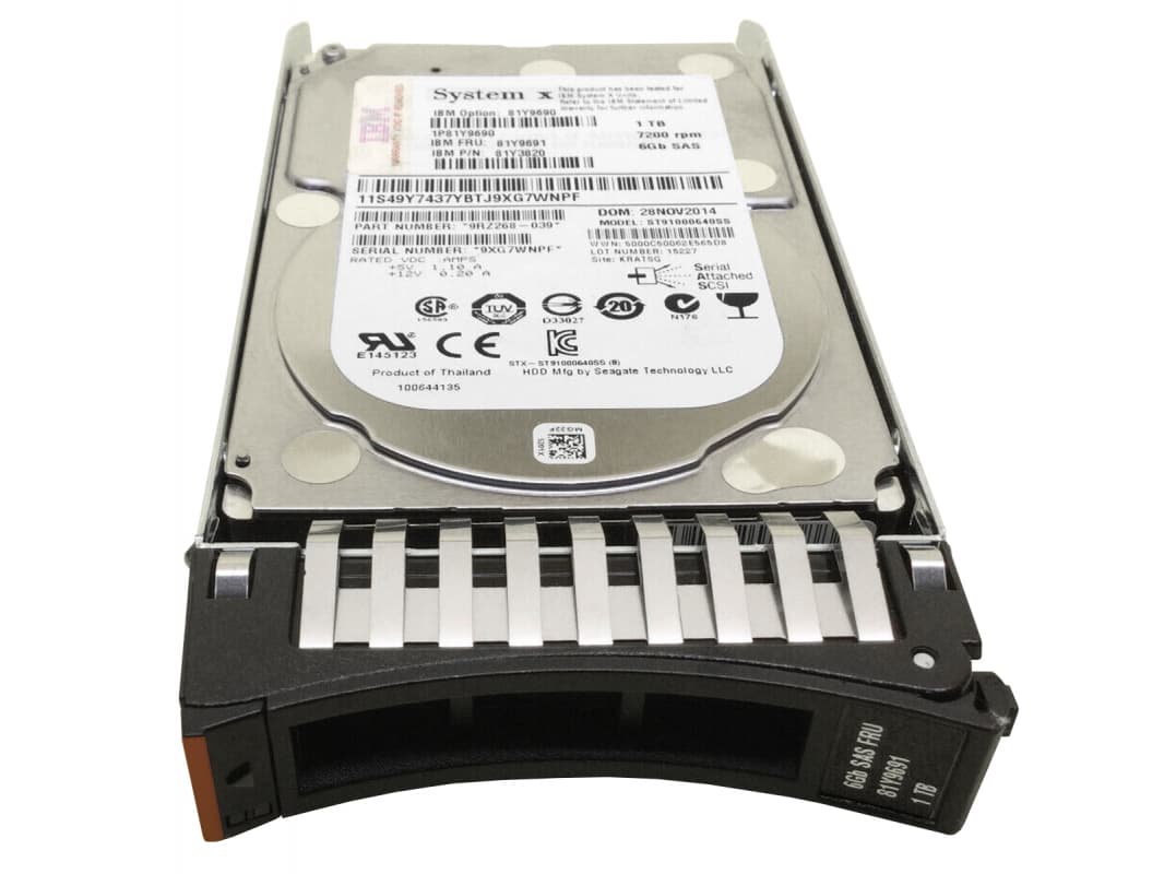 Жесткий диск IBM 81Y9690 1Tb  SAS 2,5" HDD