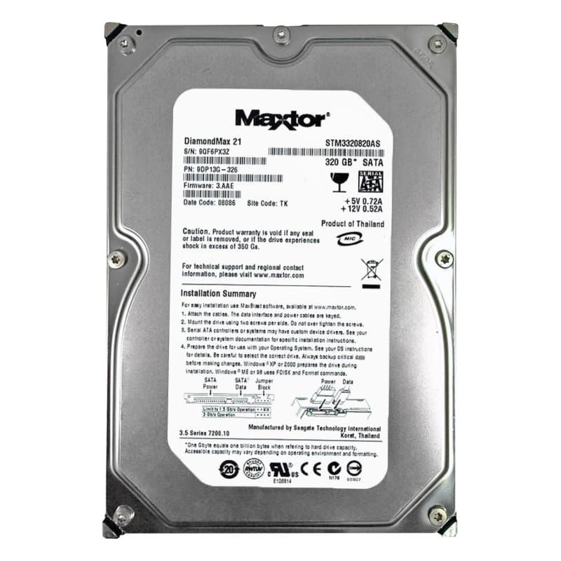 Жесткий Диск Maxtor STM3320820AS 320Gb SATAII 3,5" HDD