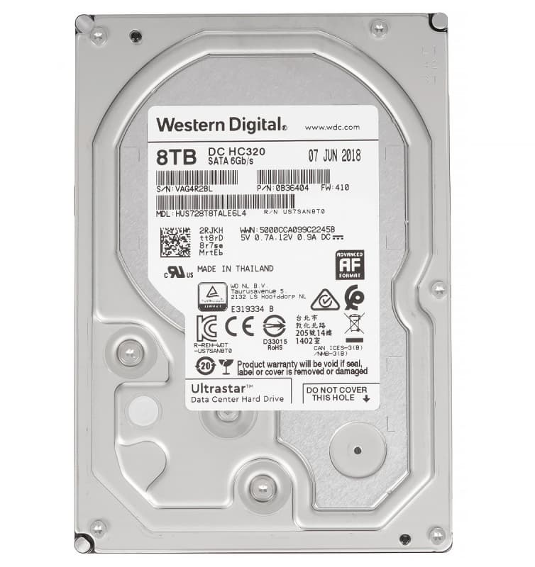 Жесткий диск Western Digital HUS728T8TALE6L4 8Tb 7200 SATAIII 3.5" HDD