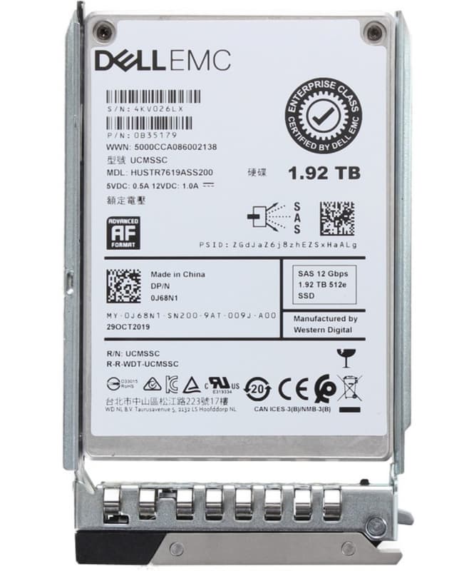 Жесткий диск Dell 0B35179 1.92TB SAS 2,5" SSD