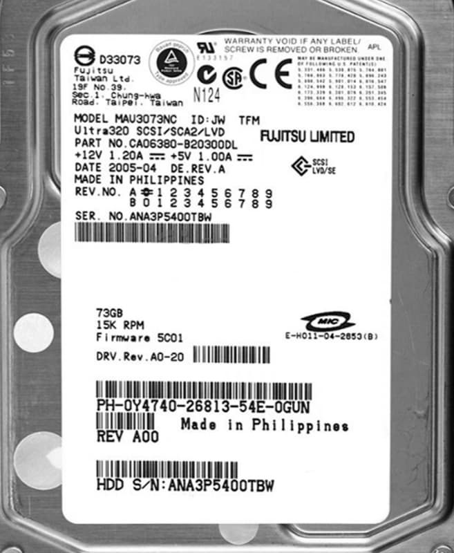 Жесткий диск Dell Y4740 73,5Gb  U320SCSI 3.5" HDD